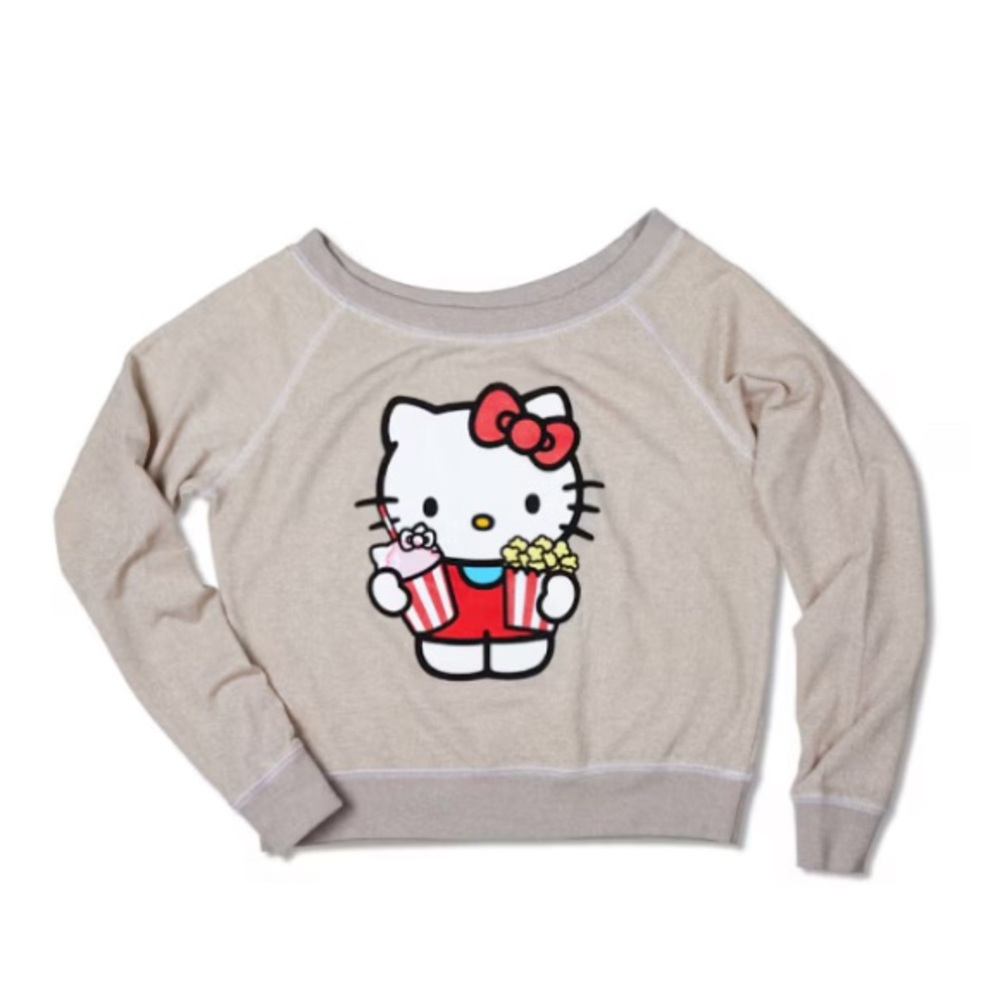 Universal Studios Hello Kitty Gray Sweatshirt, Size XL